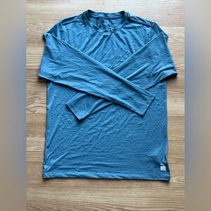 Vuori Blue Long Sleeve Current Tech Tee